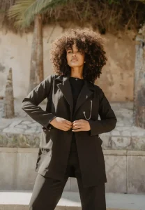 Chaqueta calabera encaje