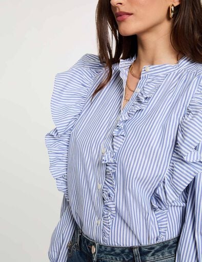 chemise-rayee-col-mao-bleu-ciel-femme-vue4-32536311068820988