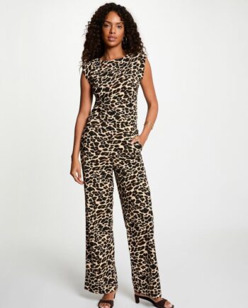 Mujer con Pantalón recto Morgan Felin animal print para mujer