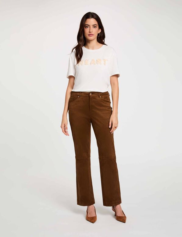 Pantalón Morgan Pimp marrón chocolate mujer Pantalón Morgan Pimp marrón chocolate para mujer
