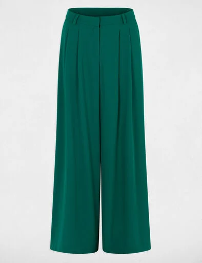 pantalon-large-taille-haute-vert-femme-vue3-32536311067851150
