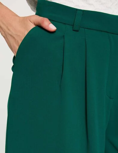 pantalon-large-taille-haute-vert-femme-vue4-32536311067851150