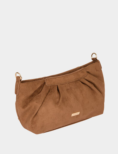 Bolso Morgan Cognac de ante camel Bolso Morgan Cognac de ante camel con cadena dorada