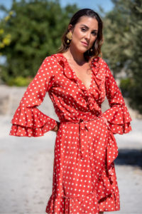 Vestido Kavala cruzado sunset & moon