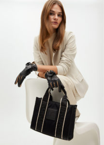 Mini shopper neopreno logo silicona negro