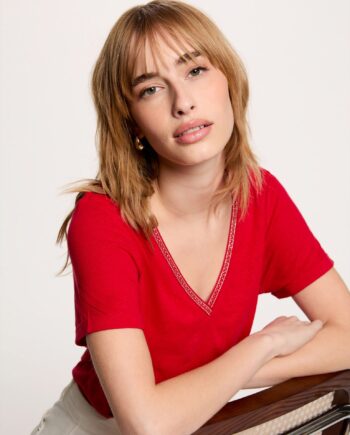 Camiseta roja fantasía para mujer