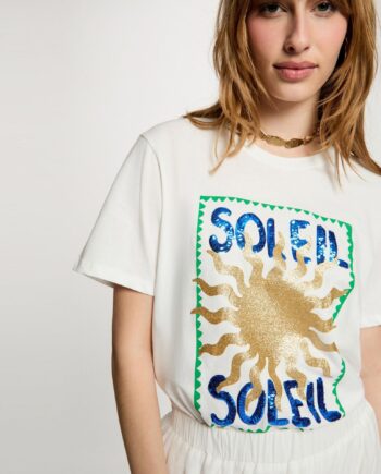 Camiseta blanca Soleil para mujer