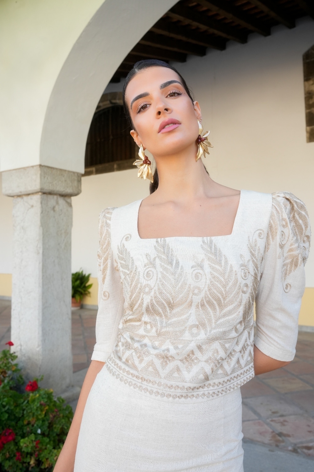 Top Tarantela beige Kahyra