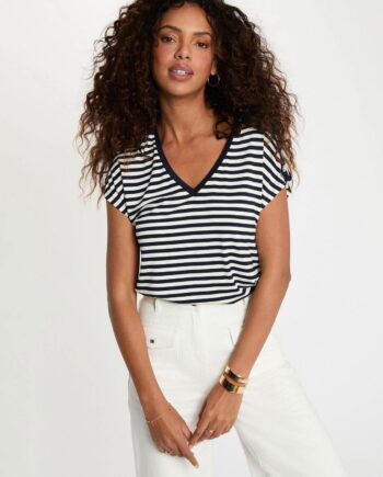 Camiseta azul marino Diva para mujer