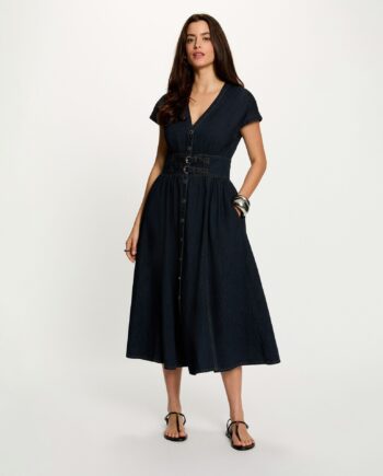 Vestido vaquero midi Morgan Ririna para mujer
