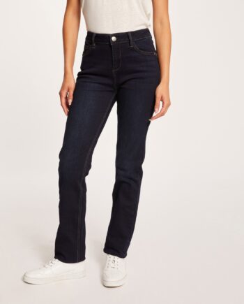 Pantalón vaquero Morgan Pdroit básico para mujer en azul oscuro